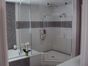 Master bath custom shower