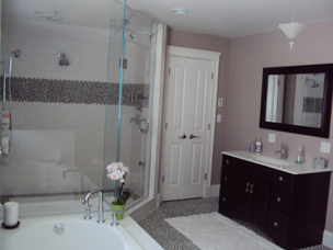 Master bath with shower